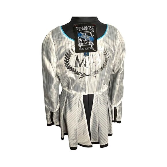 Millard Fillmore Statement Collar Short Trench Coat Flirty Skirt Design Size M - Picture 7 of 15